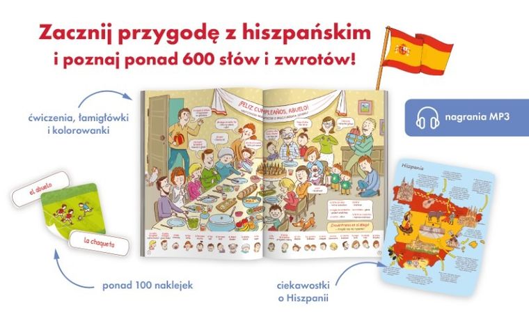 Kapitan Nauka. Mój pierwszy kurs hiszpańskiego. 600 słów i zwrotów