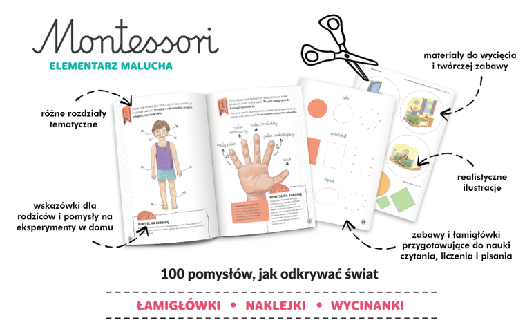 Kapitan Nauka. Montessori. Elementarz malucha