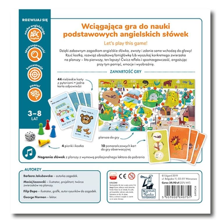 Kapitan Nauka. Na tropie angielskich słówek słówek, gra edukacyjna