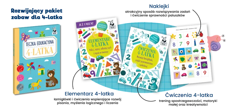 Kapitan Nauka. Teczka edukacyjna 4-latka