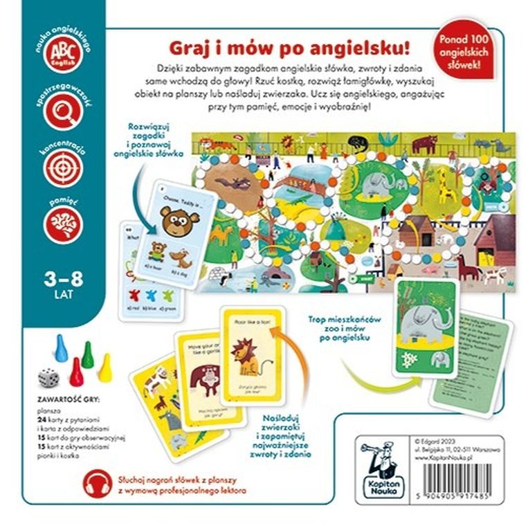 Kapitan Nauka, Wyprawa po słówka, Angielski dla dzieci, gra edukacyjna