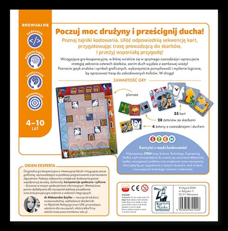 Kapitan Nauka. Zakodowany zamek, gra na kodowanie