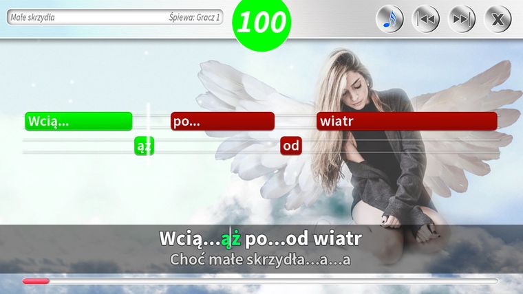 Karaoke girl z mikrofonem. Nowe piosenki. PC-DVD