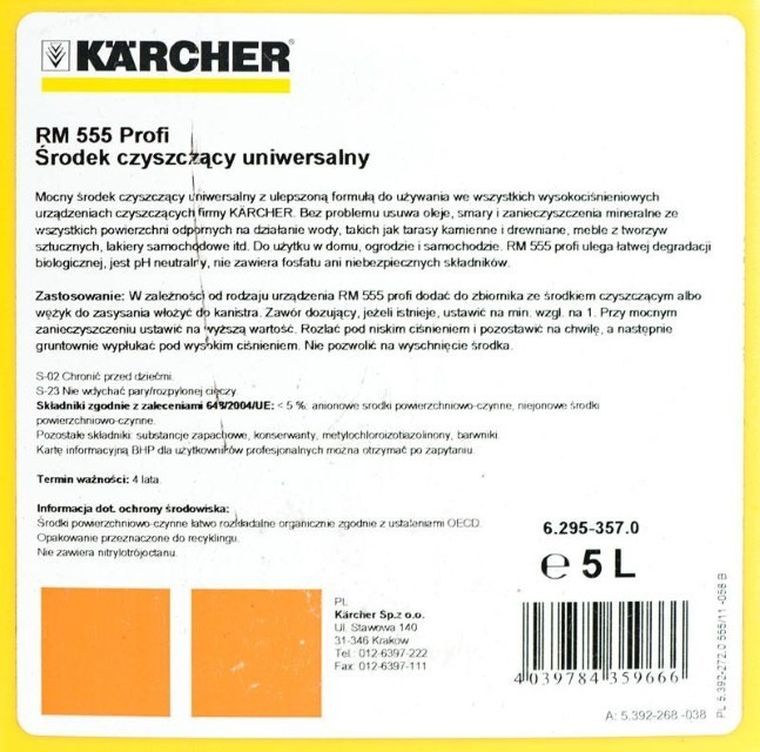 Karcher, płyn do czyszczenia