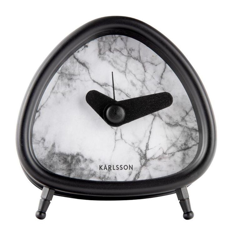 Karlsson, budzik z marmurową tarczą, Marble