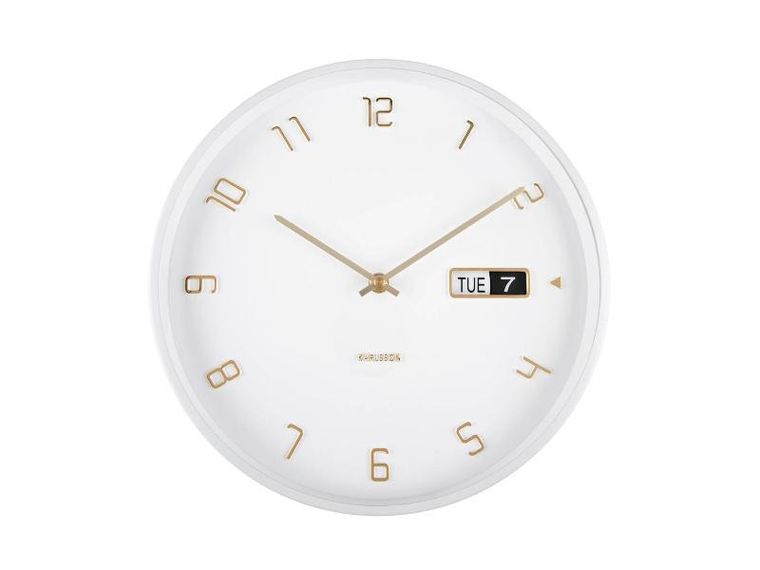 Karlsson, zegar ścienny, Data Flip, ø 30 cm