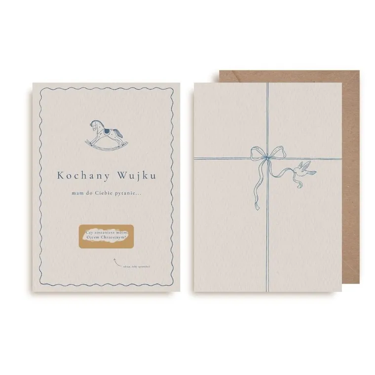 Kartka zdrapka, Czy zostaniesz moim Chrzestnym?