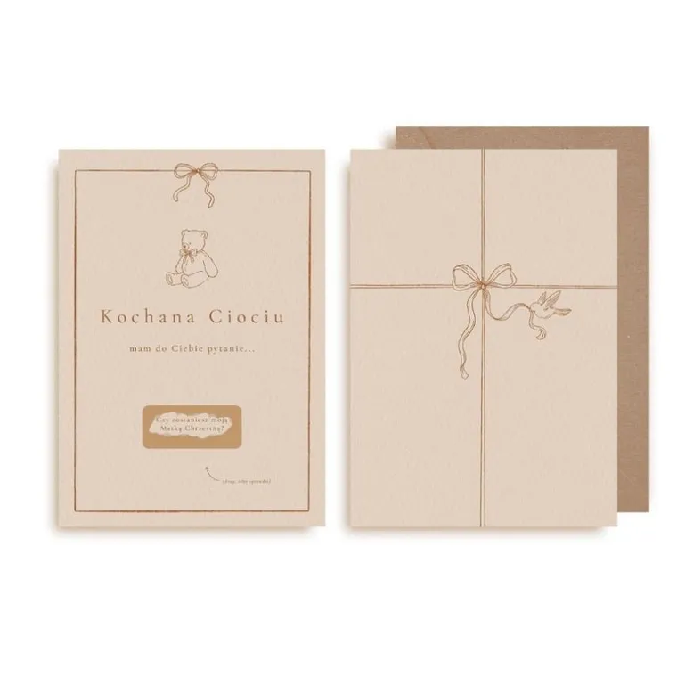 Kartka zdrapka, Czy zostaniesz moją Chrzestną?