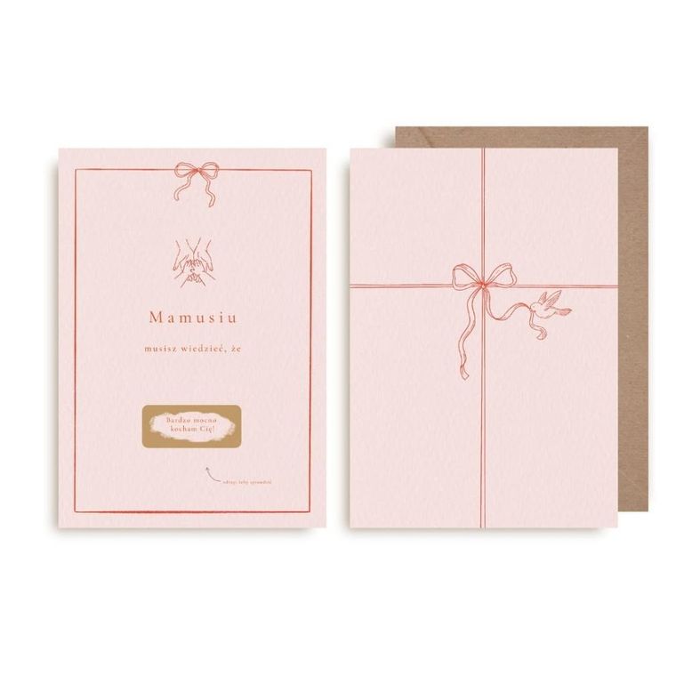 Kartka zdrapka, Mamusiu kocham Cię