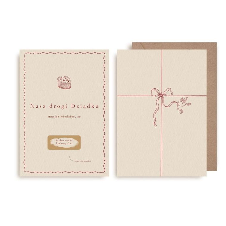 Kartka zdrapka, Nasz drogi Dziadku