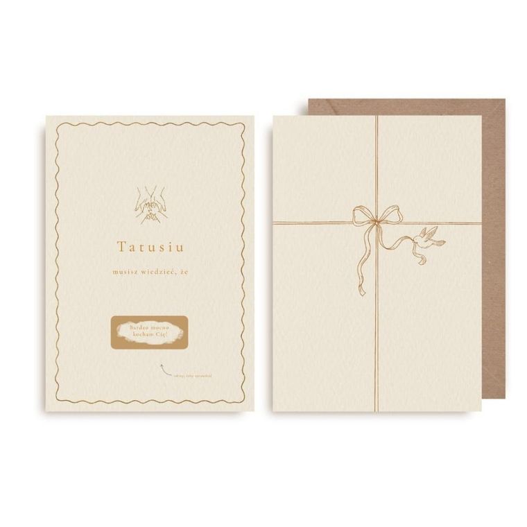 Kartka zdrapka, Tatusiu, kocham Cię