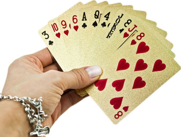 Karty do gry, złote