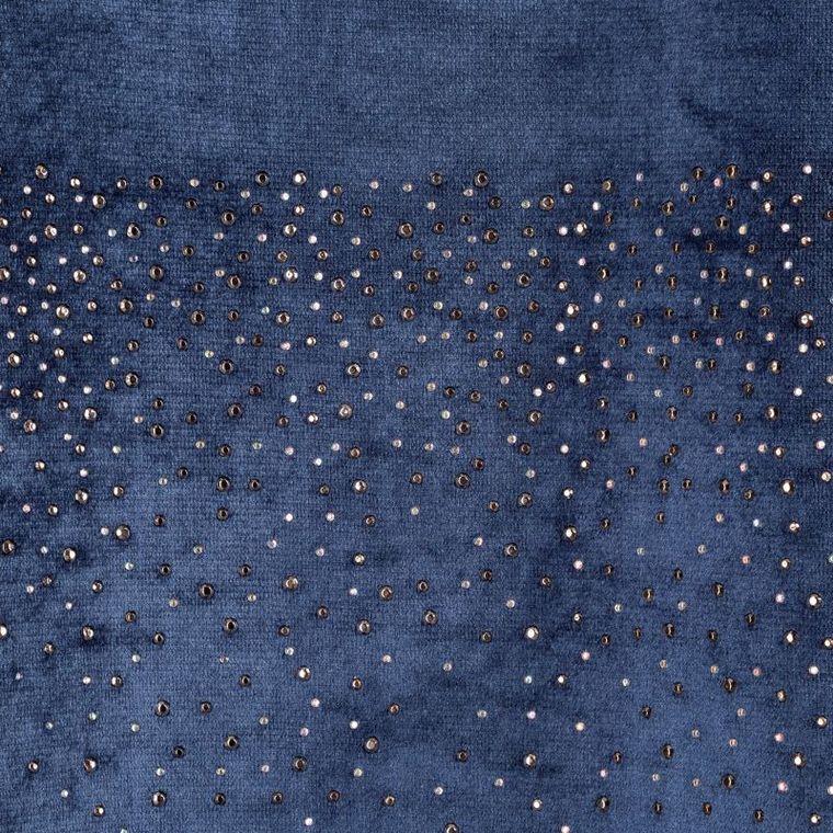 Kasandra, zasłona welwetowa na przelotkach, zdobiona cyrkoniami, 140-250 cm