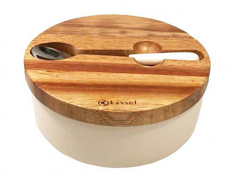 Kassel, cukiernica porcelanowa z łyżeczką