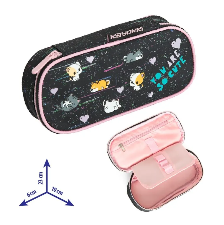 Kayokki, piórnik, owalny, Cute zwierzątka