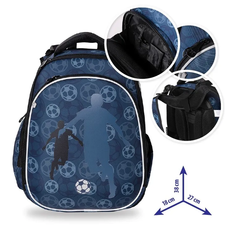 Kayokki, plecak szkolny, 1-komorowy, Piłka Nożna