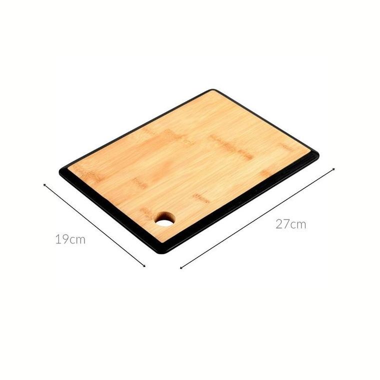 Kesper, bambusowa deska do krojenia z uchwytem, czarna