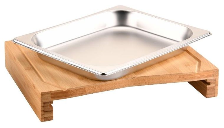 Kesper, bambusowa deska do krojenia, z wyciąganą tacą ze stali nierdzewnej