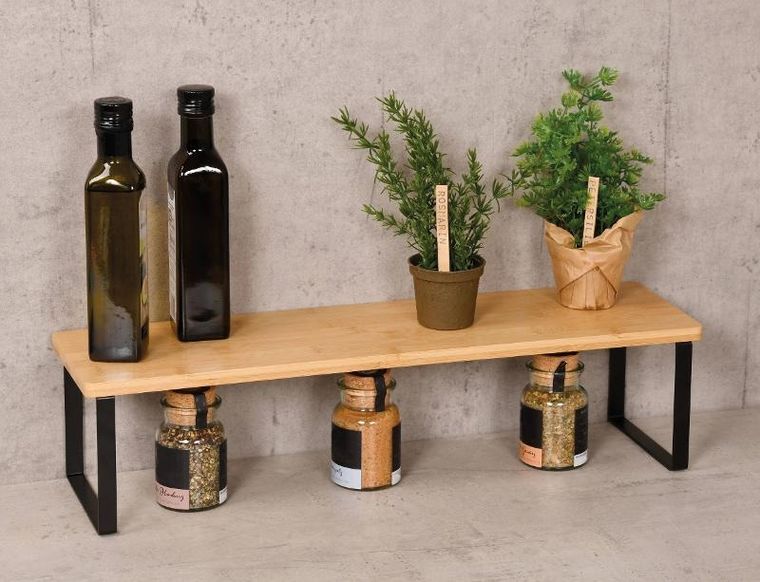 Kesper, bambusowa półka kuchenna na blat, 55-15 cm