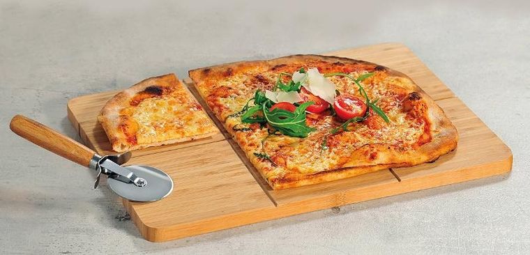Kesper, deska do krojenia pizzy, prostokątna z nożem, 40-30 cm