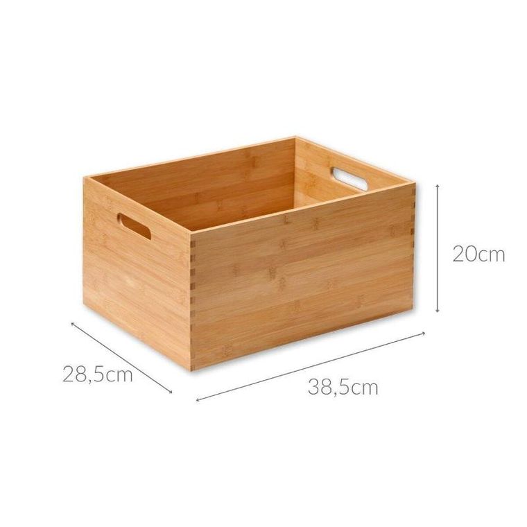 Kesper, drewniane pudełko z uchwytami, bambus