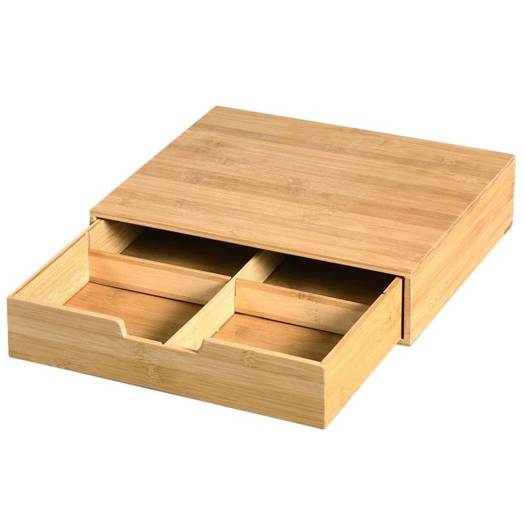 Kesper, pojemnik na kapsułki do kawy, bambus, 34-31 cm