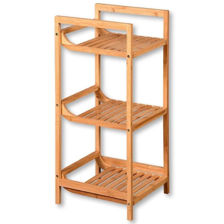 Kesper, regał łazienkowy z 3 półkami, bambusowy