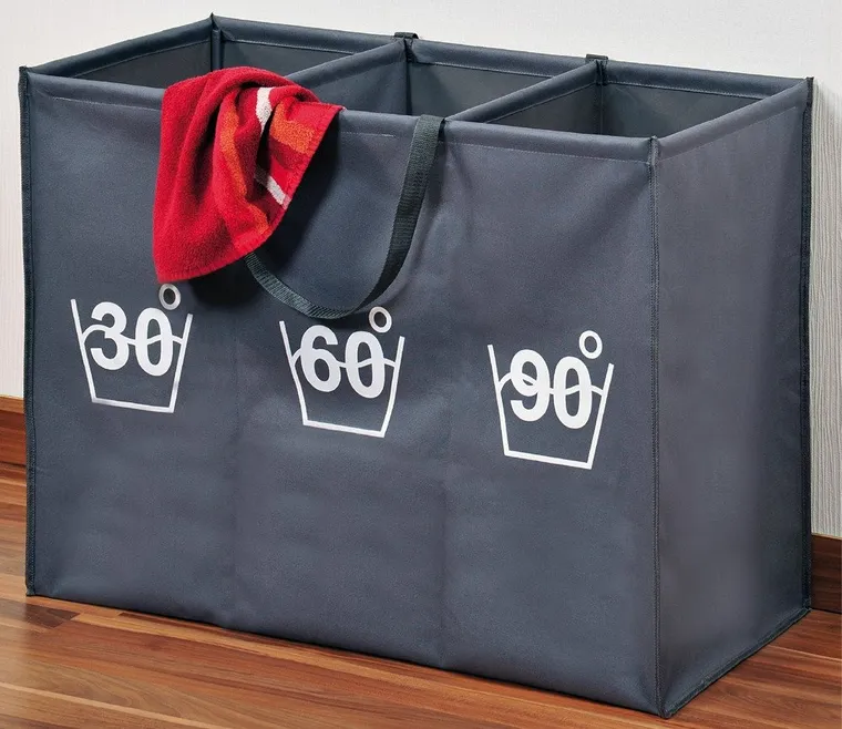 Kesper, składany kosz na pranie, szary