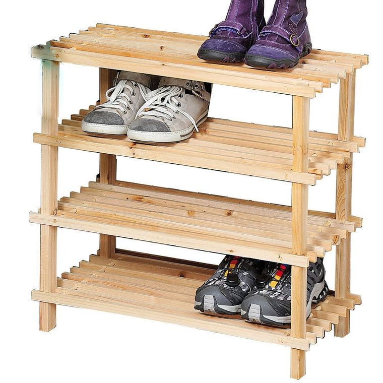 Kesper, stojak na buty z drewna sosnowego