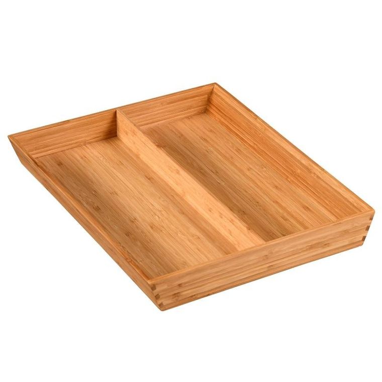 Kesper, taca bambusowa na sztućce, noże, 43-35 cm