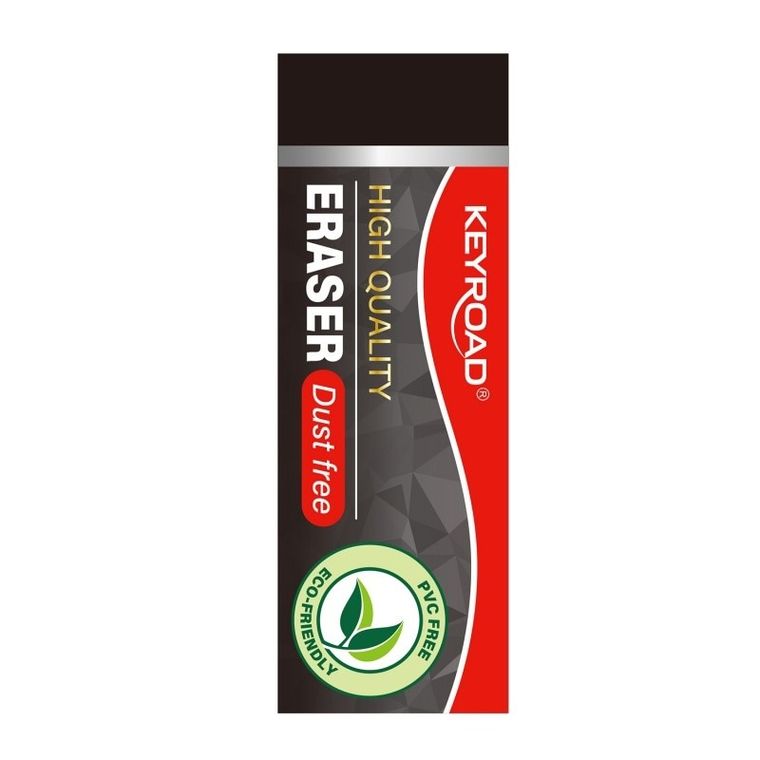 Keyroad, gumka do ścierania, techniczna, czarna, 2 szt.