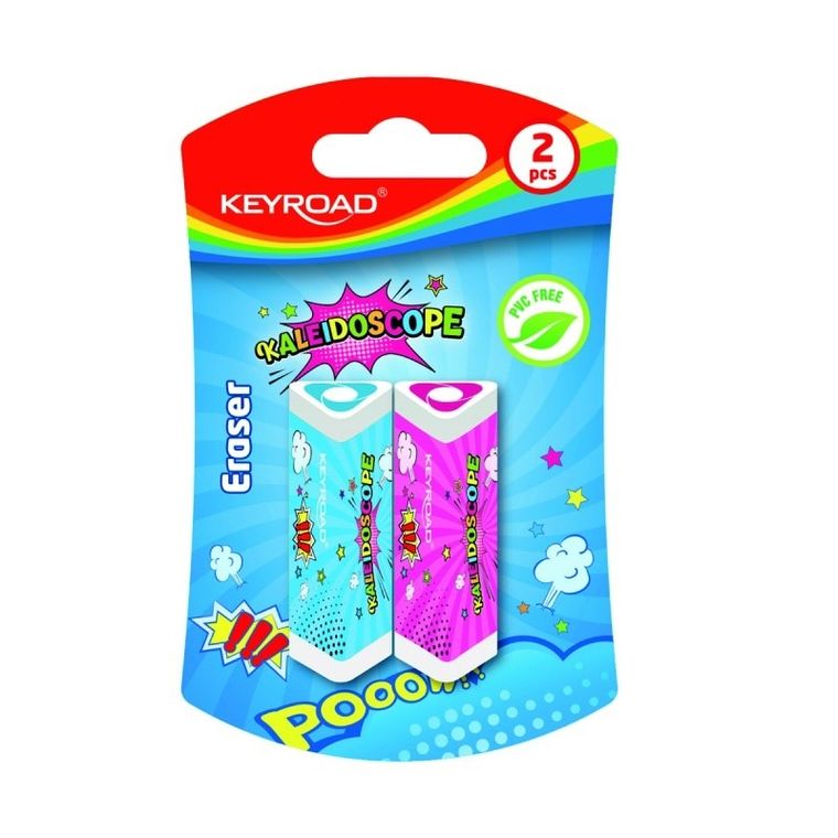 Keyroad, gumka do ścierania trójkątna, 2 szt.