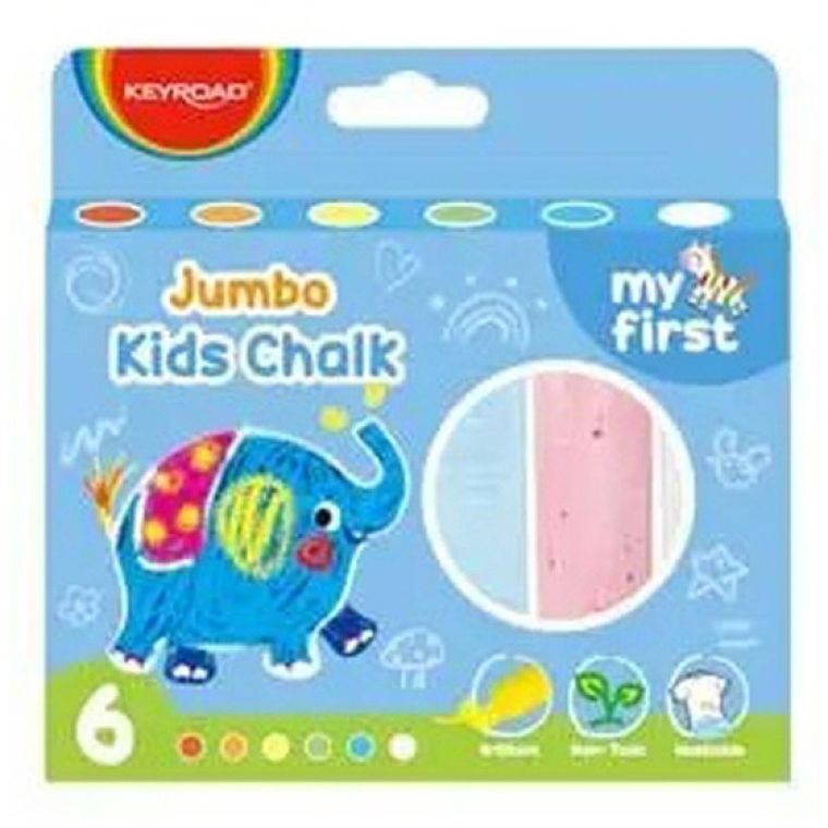 Keyroad, kreda chodnikowa, 6 kolorów