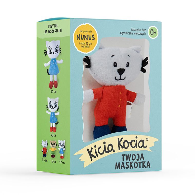 Kicia Kocia, Nunuś, maskotka w pudełku, 15 cm