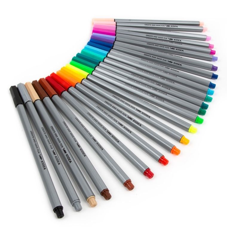 Kidea, cienkopisy, 24 kolory
