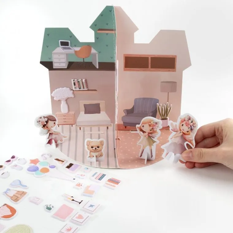 Kidea, domek księżniczek 3D, zestaw kreatywny