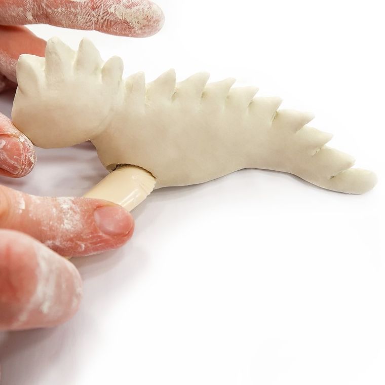 Kidea, glina samoutwardzalna, zestaw kreatywny, potwory