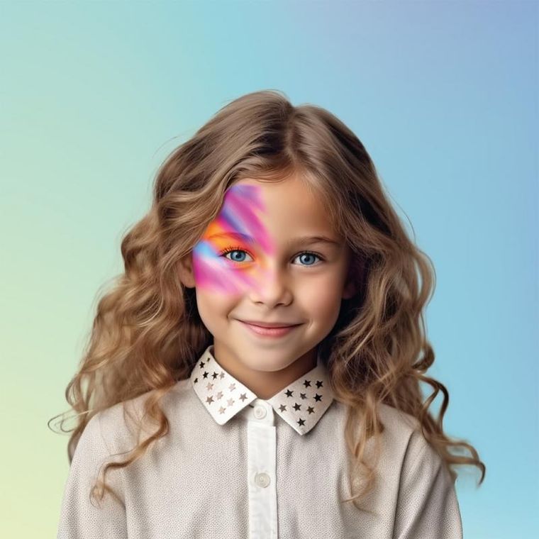 Kidea, Gwiazda, farbki do twarzy, 8 kolorów