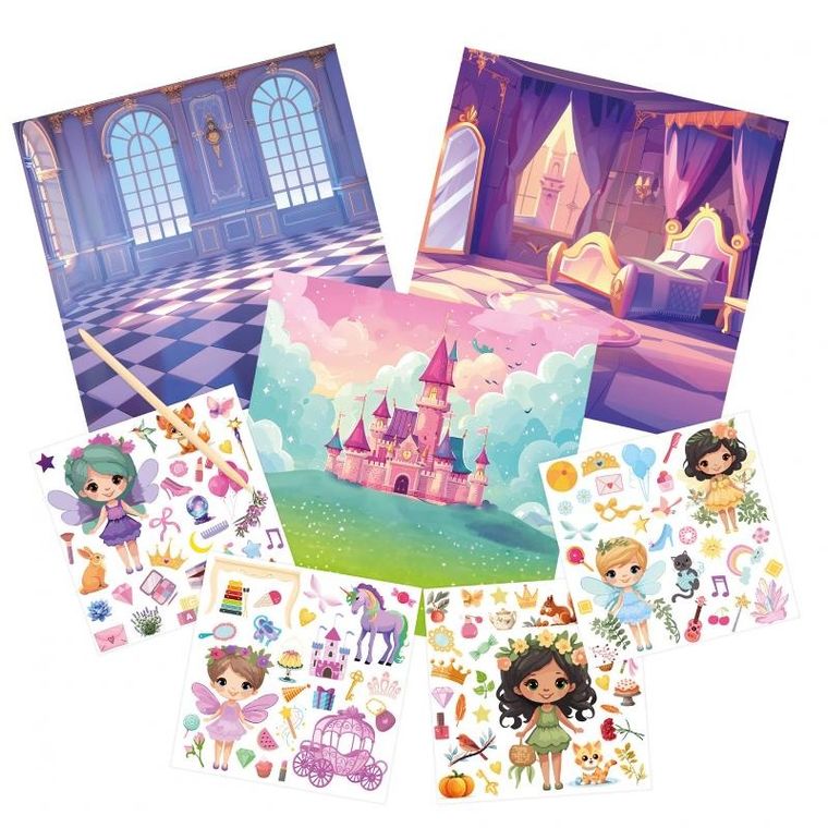 Kidea, kalkomania, zestaw kreatywny, wróżki