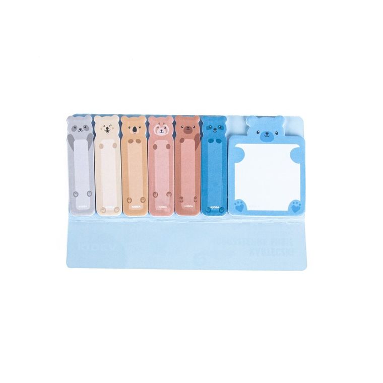 Kidea, karteczki samoprzylepne, misie