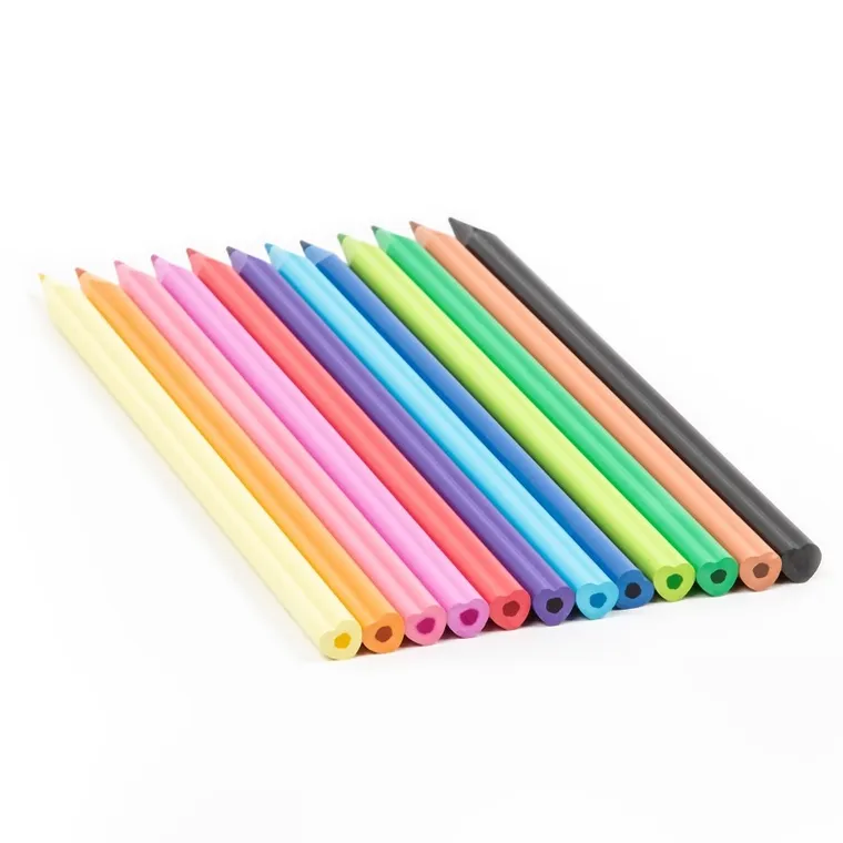 Kidea, kredki ołówkowe, serca, 12 kolorów