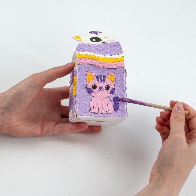 Kidea, Kreowanie po numerach, Szkatułka kotek, zestaw kreatywny