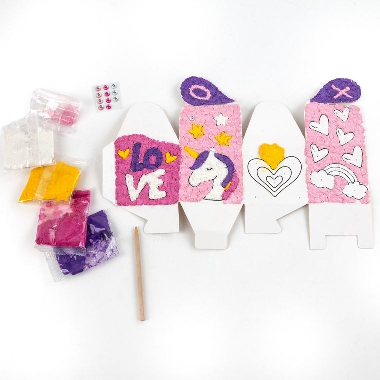 Kidea, Kreowanie po numerach, Szkatułka serce, zestaw kreatywny