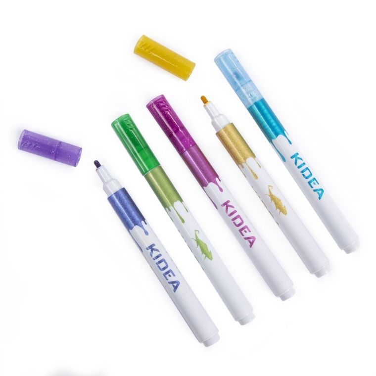 Kidea, markery brokatowe, 5 kolorów