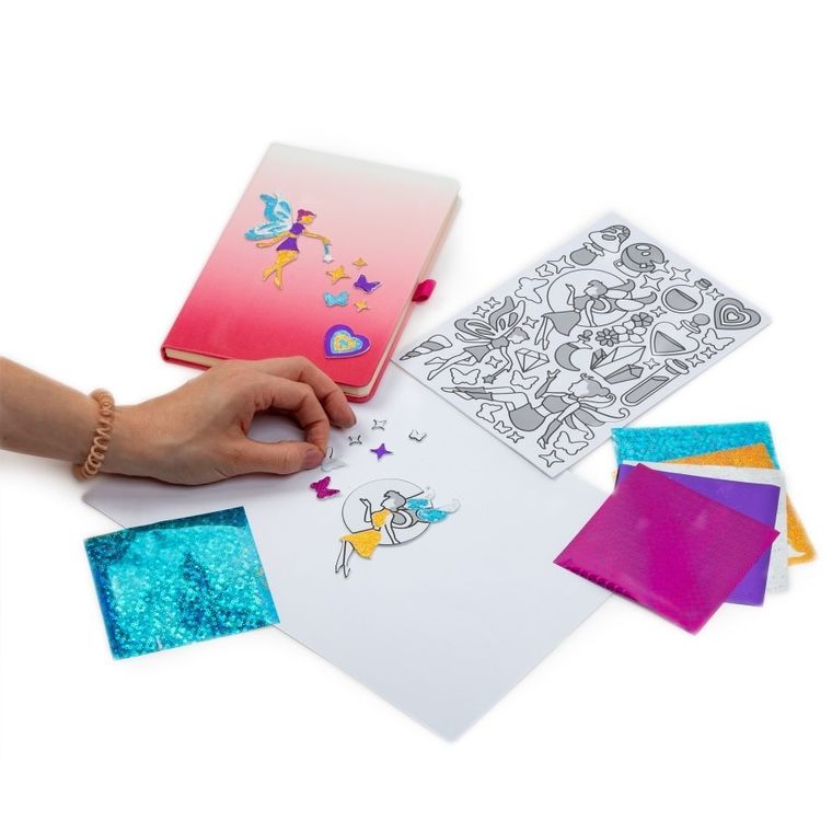 Kidea, metaliczne naklejki, zestaw kreatywny, Wróżki