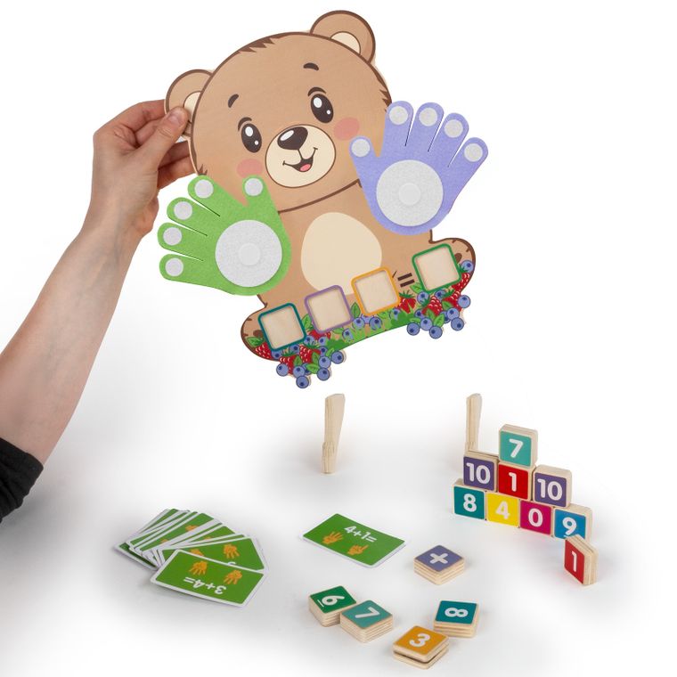 Kidea, Miś, tablica do nauki liczenia na palcach misia