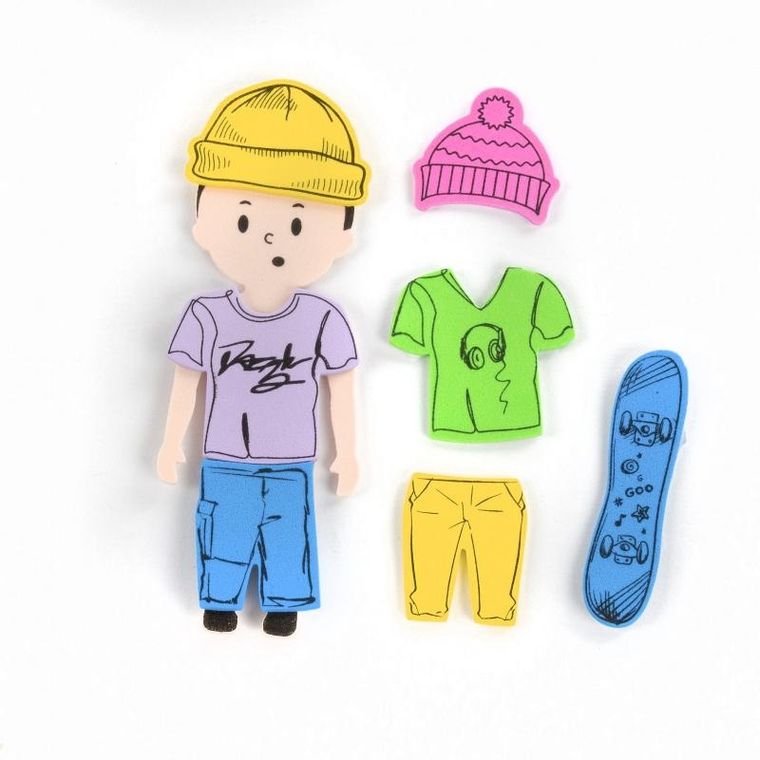 Kidea, modowe stylizacje, zestaw kreatywny z naklejkami, 80 szt.