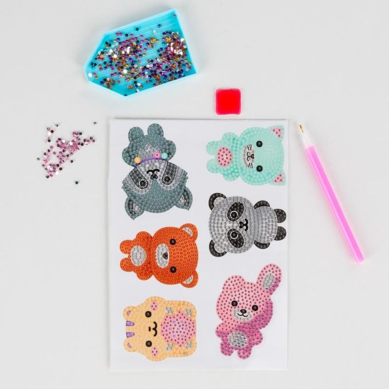 Kidea, naklejki diamentowe, Wesołe Zwierzęta