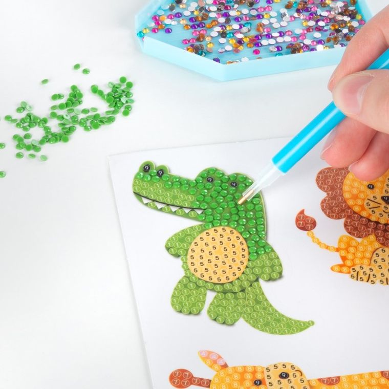 Kidea, naklejki diamentowe, ZOO