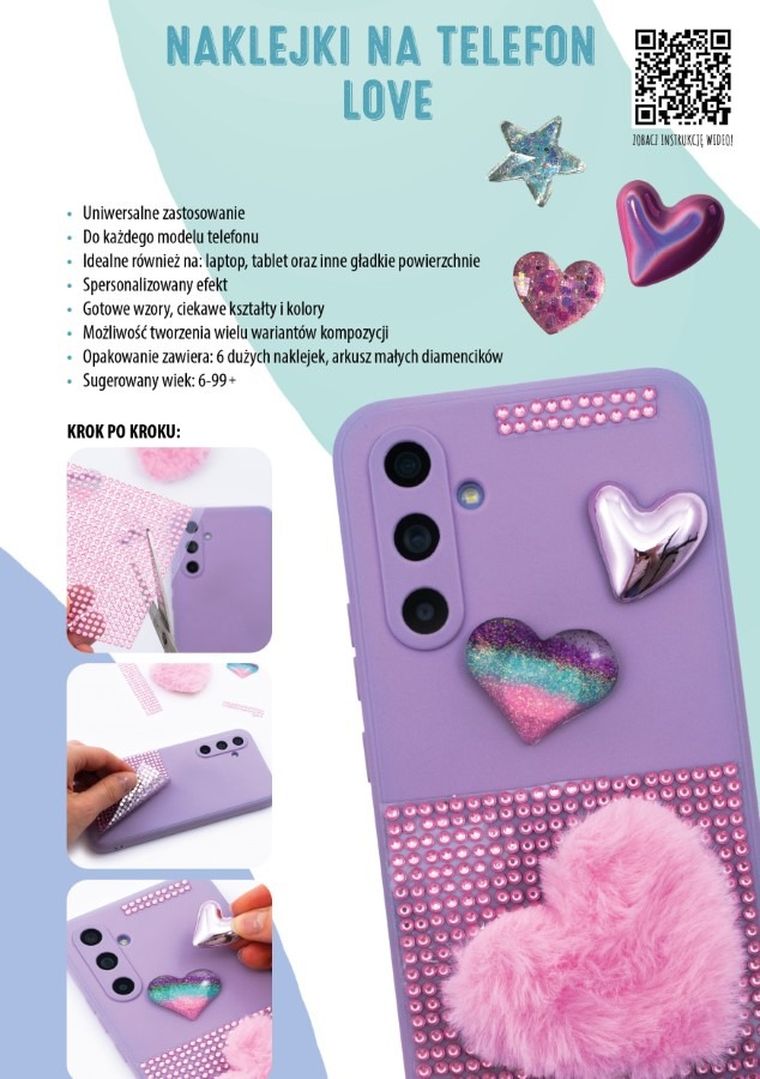 Kidea, naklejki na telefon, Love